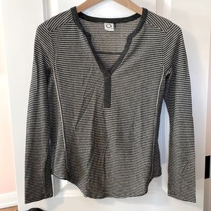 Anthropologie “Akemi + Kin” Brand Metallic Henley